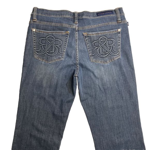 Rock‎ & Republic Kasandra Women's Dark Blue Mid Rise Jeans Size 12 - Picture 5 of 14
